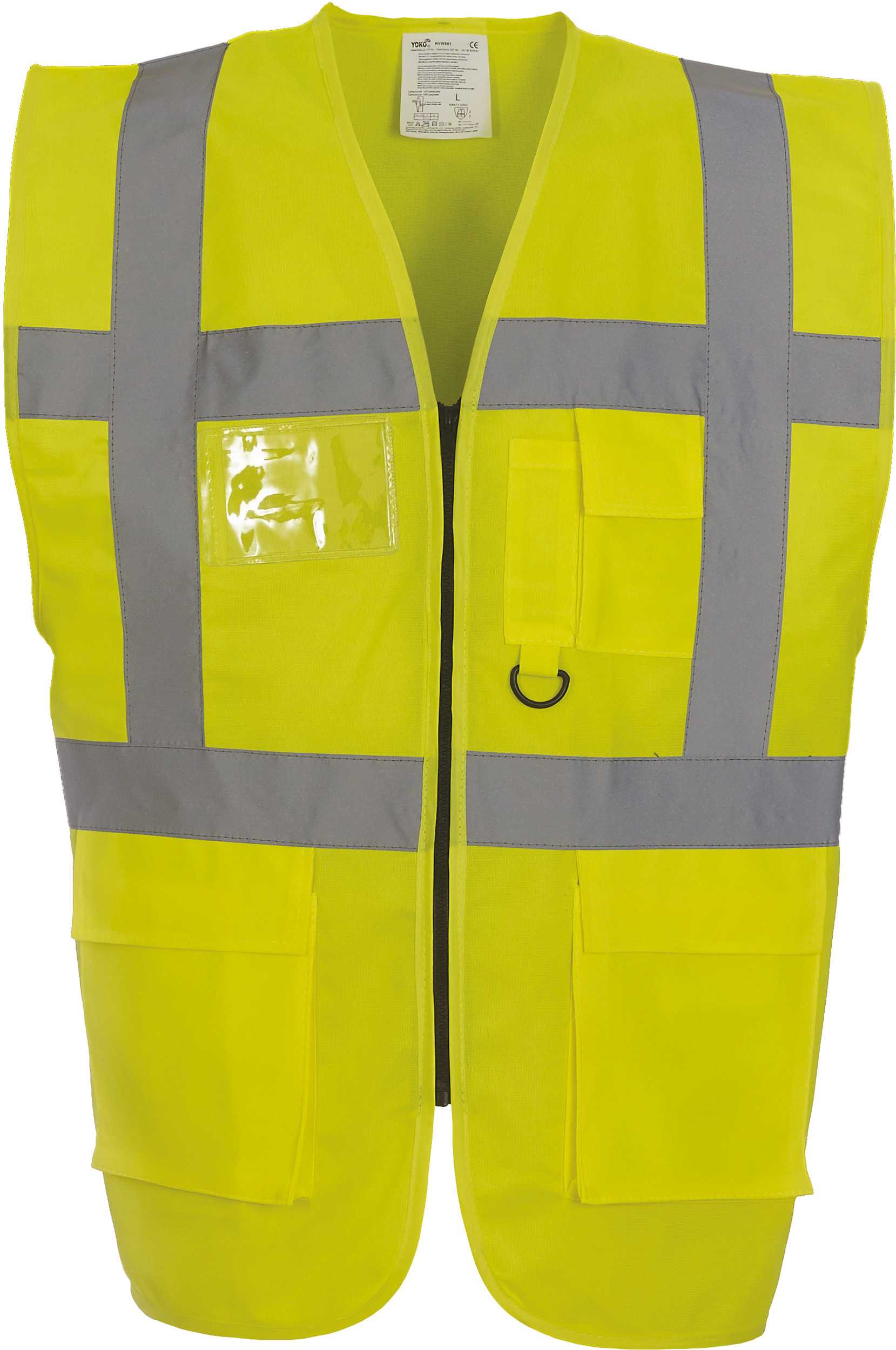 Chaleco multifunción de alta visibilidad Hi Vis Yellow